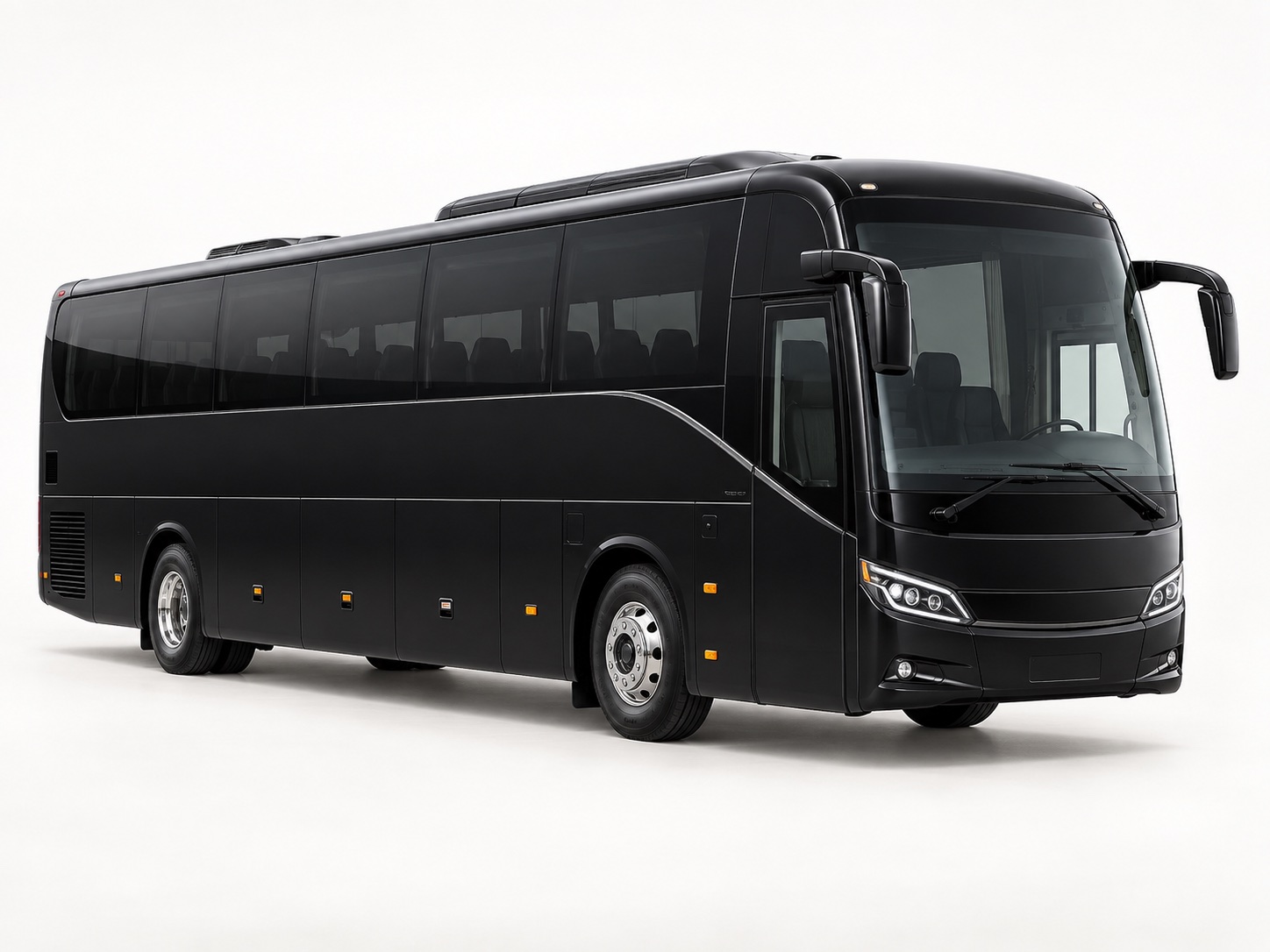 Modern private coach bus for group transfers from Lyon